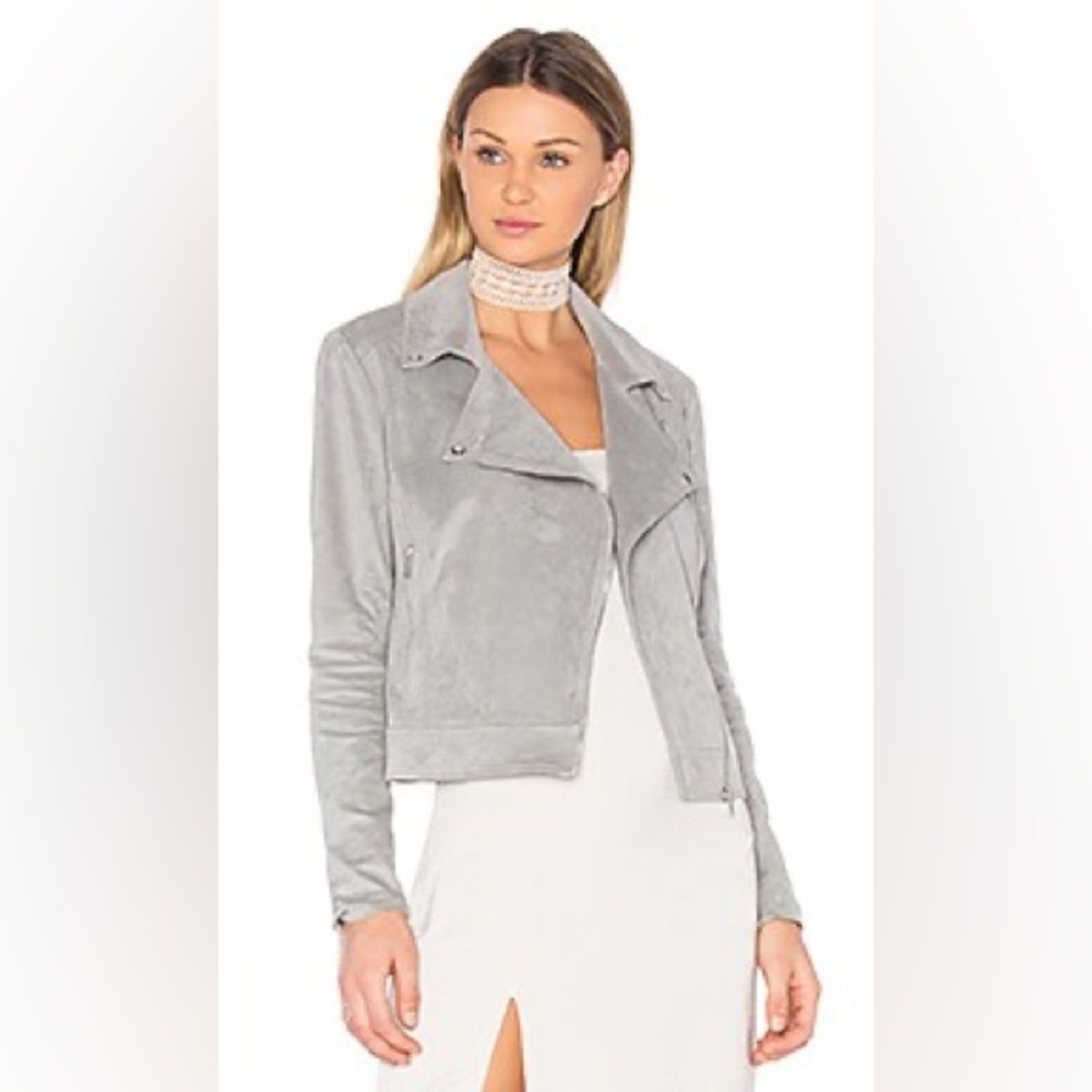 1.State Suede Moto Jacket XS